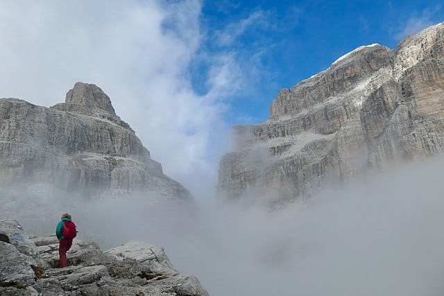 dolomites snow